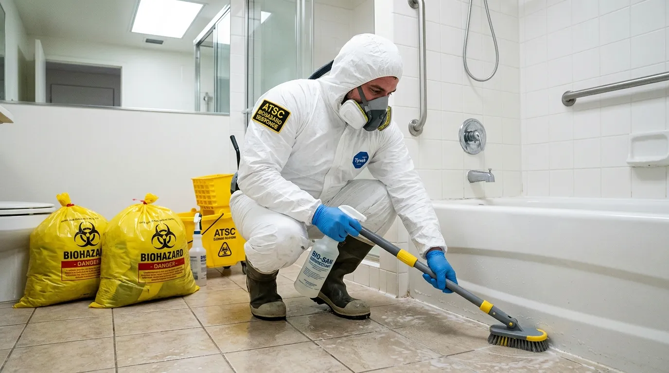 Decontamination equipment deployed for Blood Cleanup in Edgerton